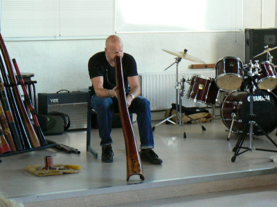 Workshops didgeridoo St. Michaelscollege Zaandam