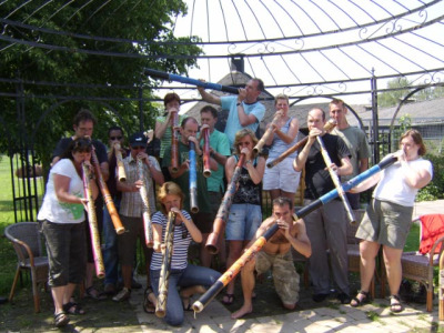 Workshop didgeridoo vriendenuitje Deurne