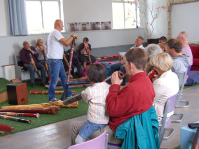 Bedrijfsuitje Didgeridoo in LOFT te Boksum