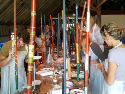 Didgeridoo workshop bedrijfsuitje docentendag